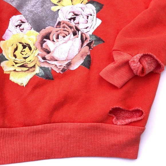 NWT Wildfox Living On A Prayer Thrash Slashed Sweatshirt Sweater Too S - Picture 9 of 9